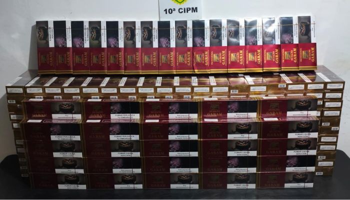Laranjeiras – Rotam apreende cigarros do Paraguai em bagagem